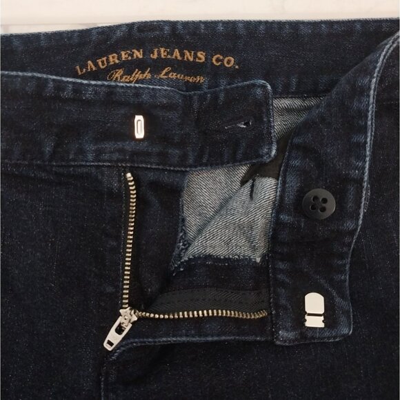 Lauren Jeans Co Ralph Lauren Dark Wash Flare Denim Jeans sz 6 - Picture 5 of 13